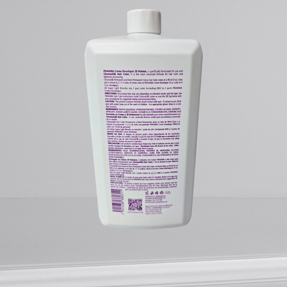 PRAVANA Professional Creme Developer 20 Vol/6 % 1000 ml/1L/33.8 Fl. Oz - Picture 9 of 15